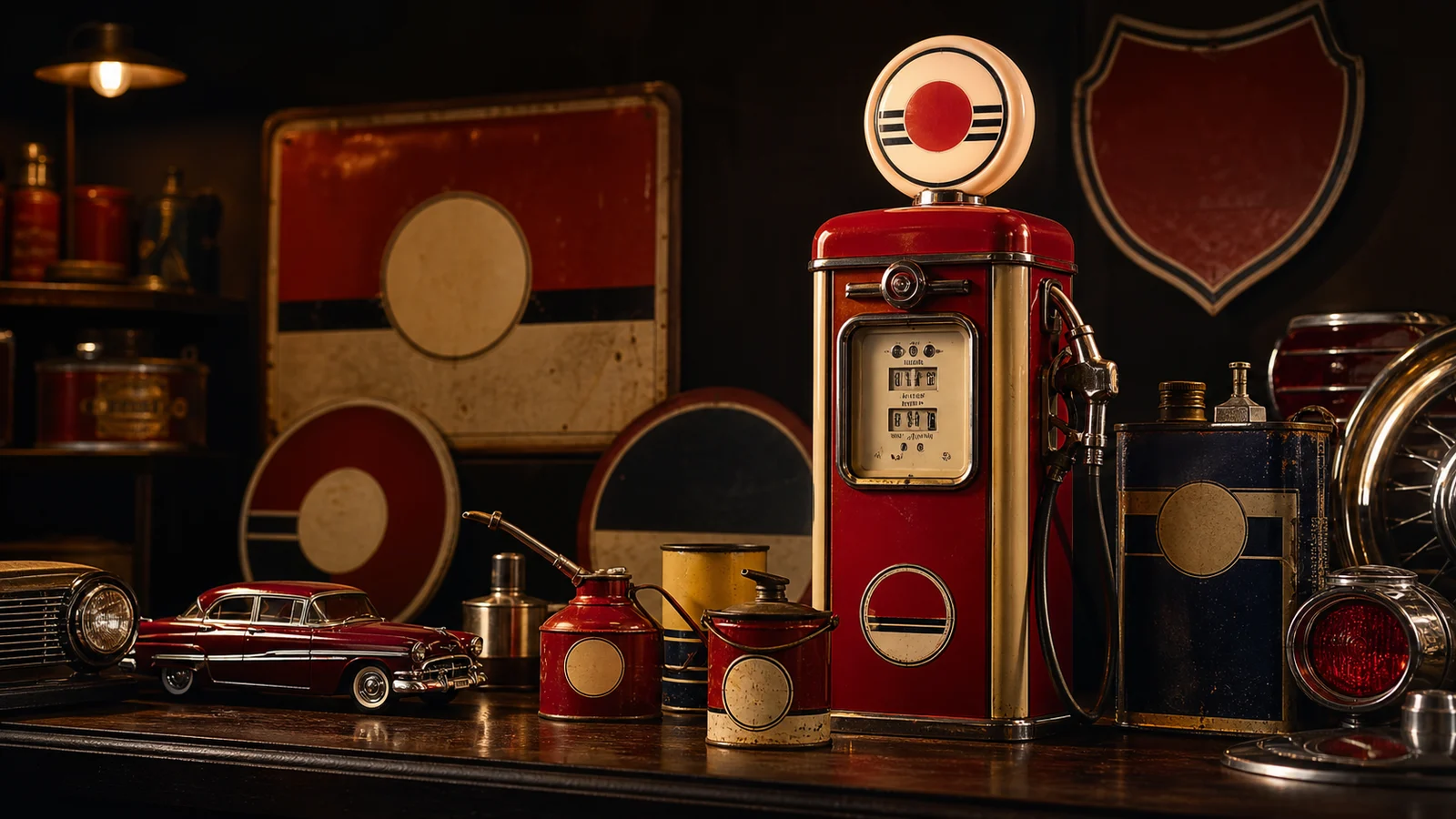 Vintage Gas Station Americana